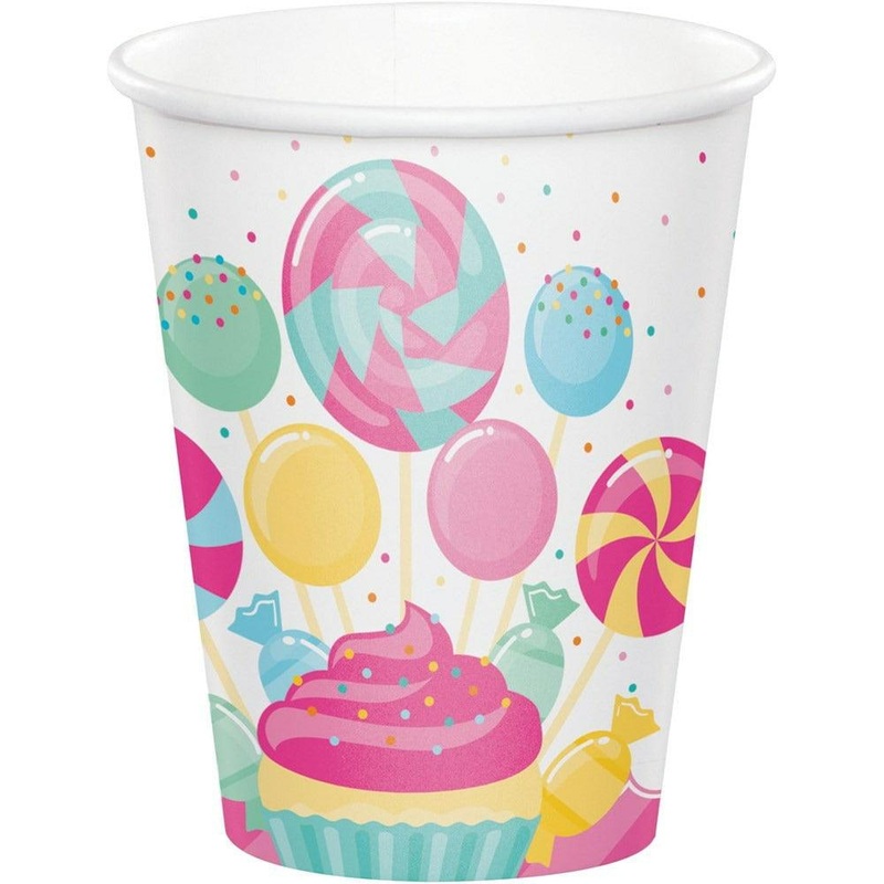 Candy Bouquet Hot and Cold Cup 8 Oz. 8Ct