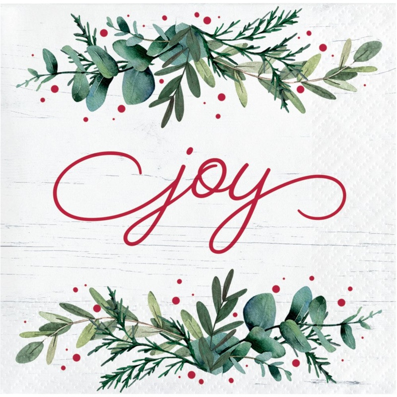 Joyful Greetings Beverage Napkin 16ct
