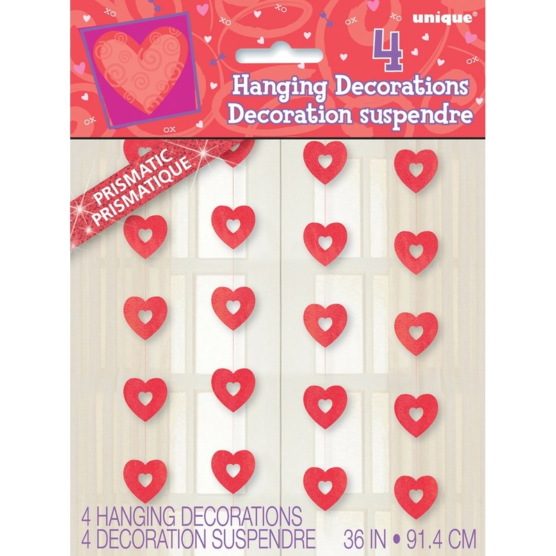 Prism Heart Hanging Deco 4ct