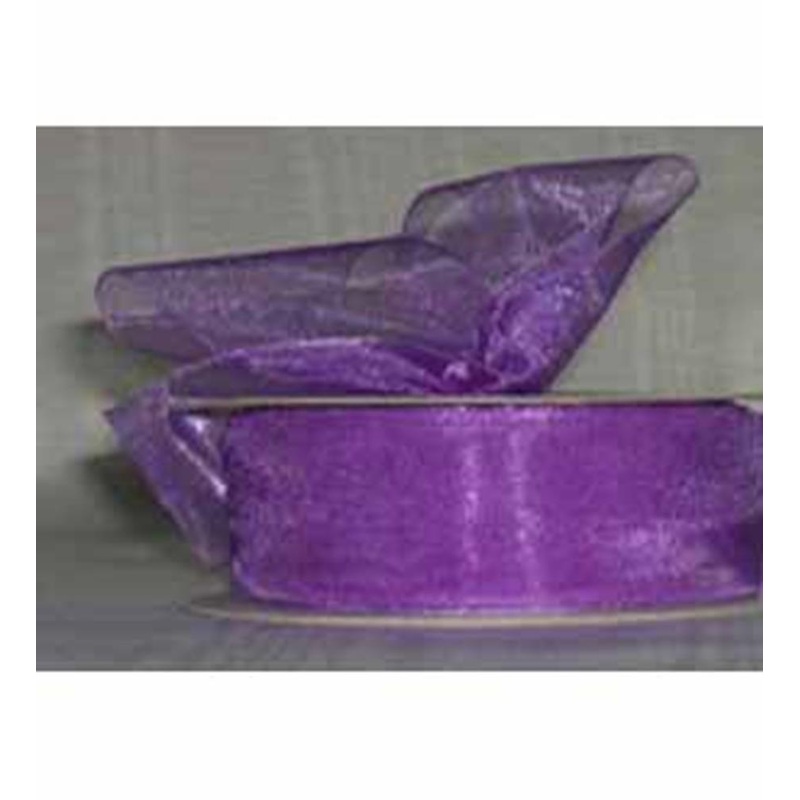 Sheer Ribbon no9 Purple 50yd