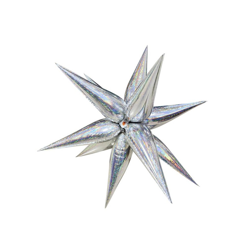 Star Burst Disco Fun Holographic 26 inch Foil Balloon 1ct