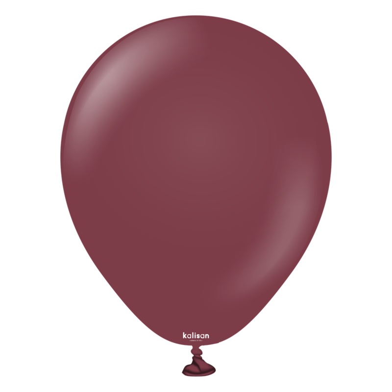 5 inch Kalisan Standard Burgundy 100ct
