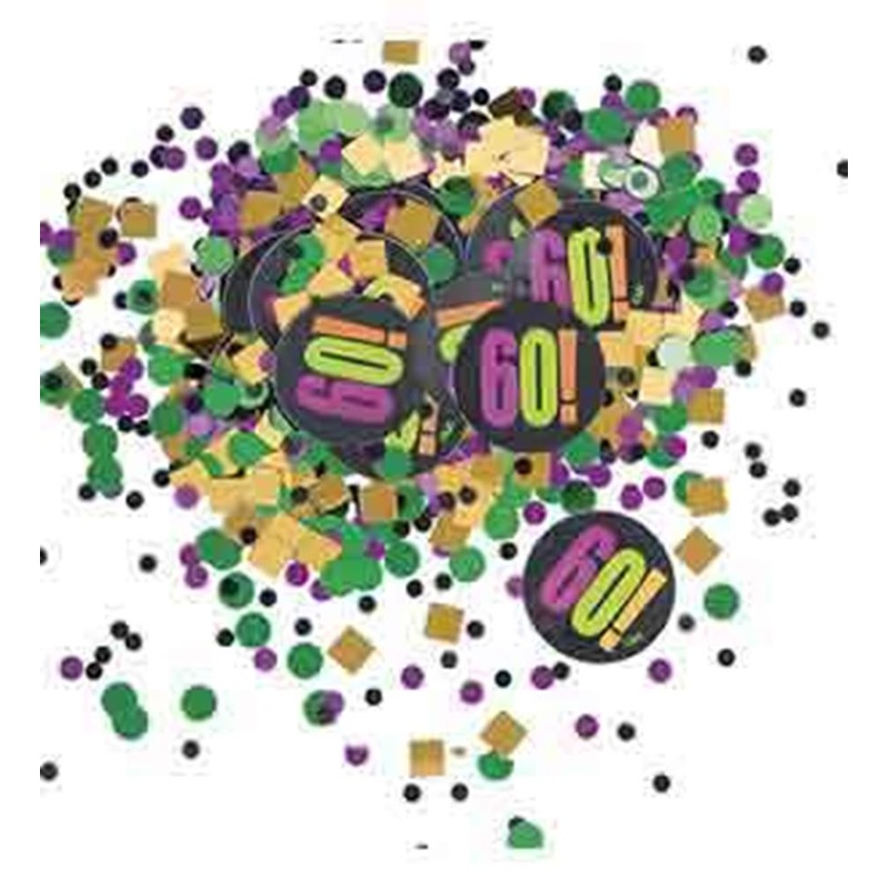 60th Birthday Cheer Confetti 0.5oz