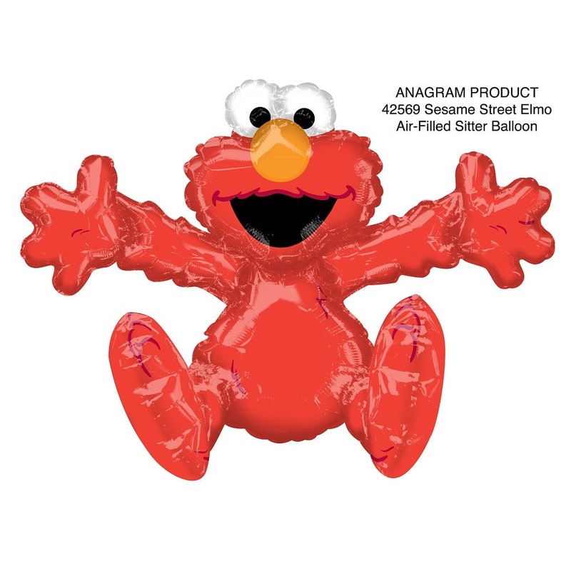 Anagram Elmo Sitter 26 inch Foil Balloon 1ct
