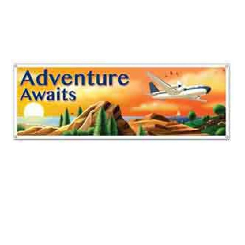 Around The World Sign Banner