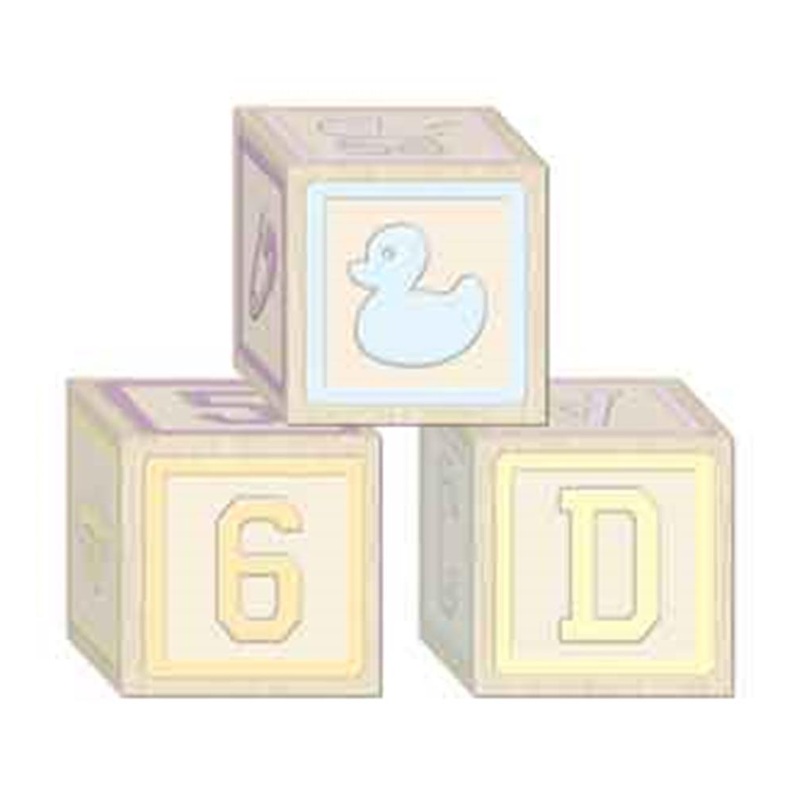 Baby Shower Baby Blocks Favor Boxes