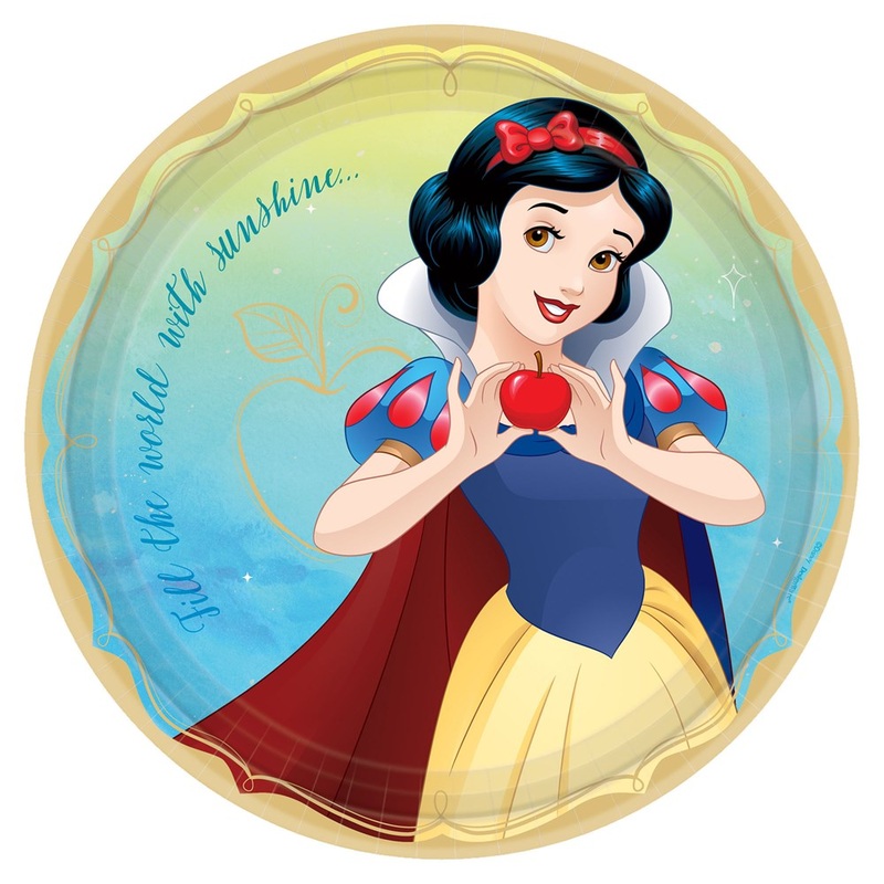 Disney Princess Once Upon A Time 9in Plate Snow White 8ct