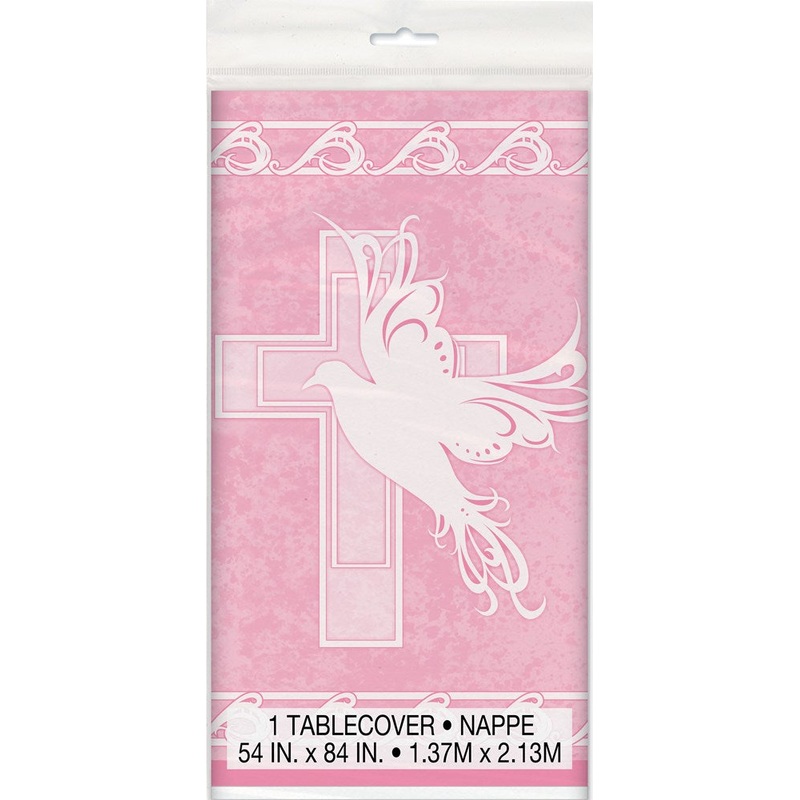 Dove Cross PinkTablecover