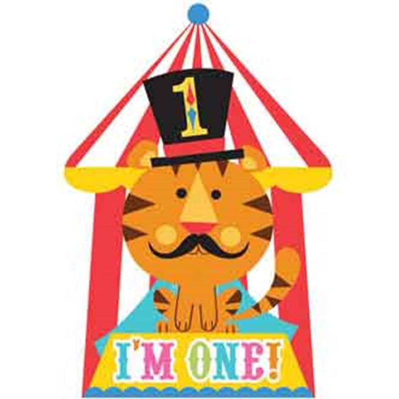 Fisher Price 1st Birhday Circus Invitati