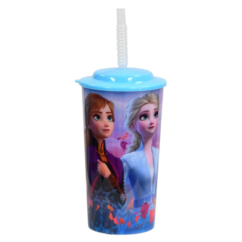 Frozen 2- 16 Oz Pp Sports Tumbler With Lid And Straw 36G