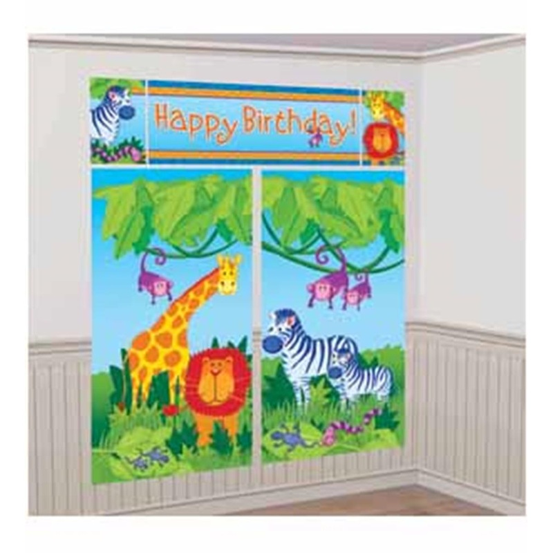 Jungle Animal Scene Setter 5ct