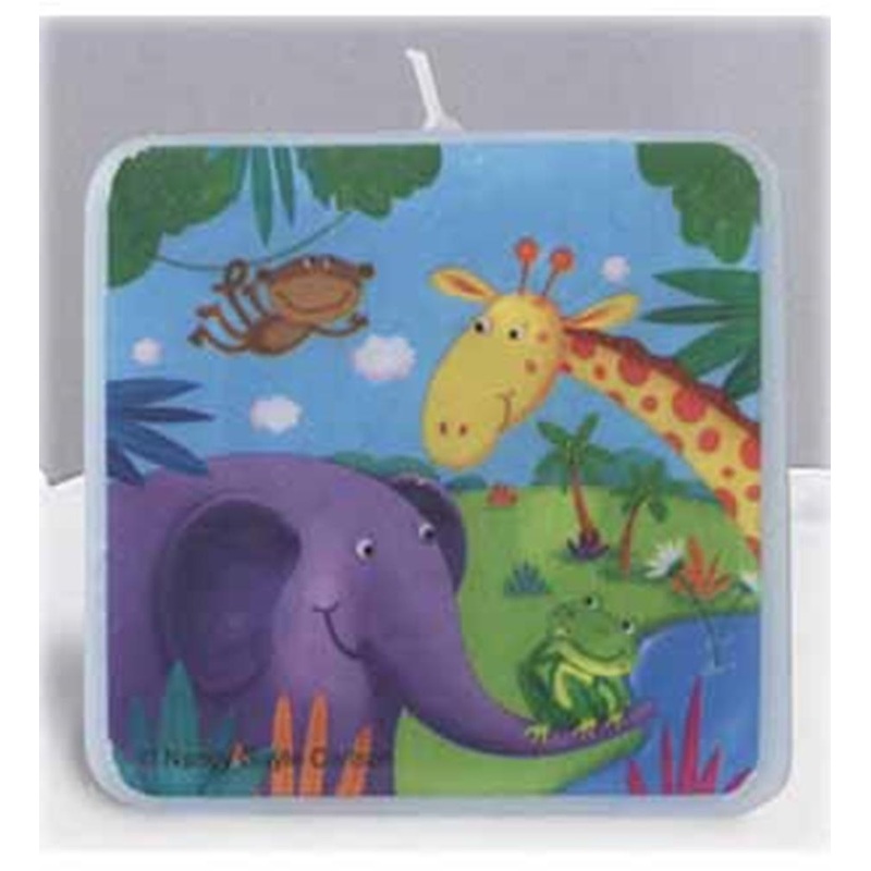 Jungle Buddies Candle Printed