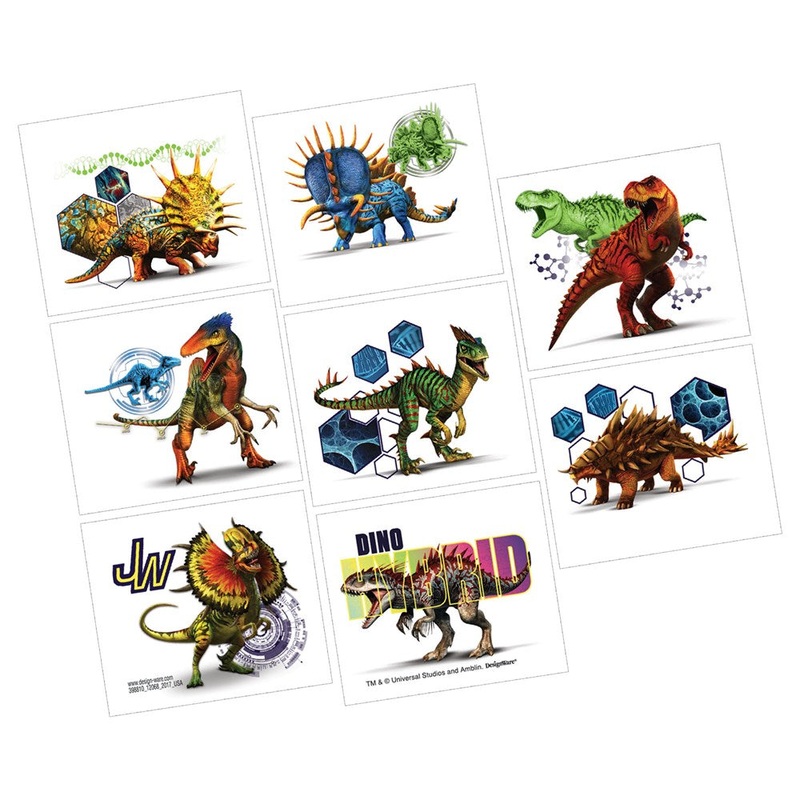 Jurassic World Tattoos 8ct