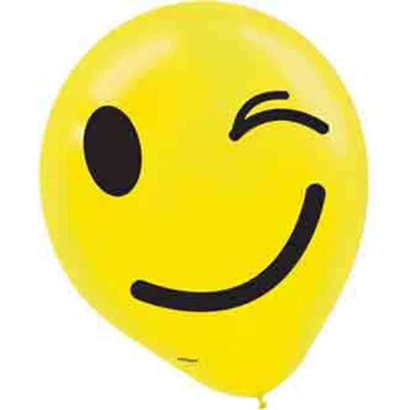 LOL Emoji Latex Balloon 12in 6ct