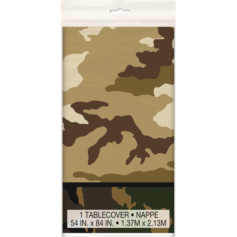 Military Camo Tablecover 54x84in