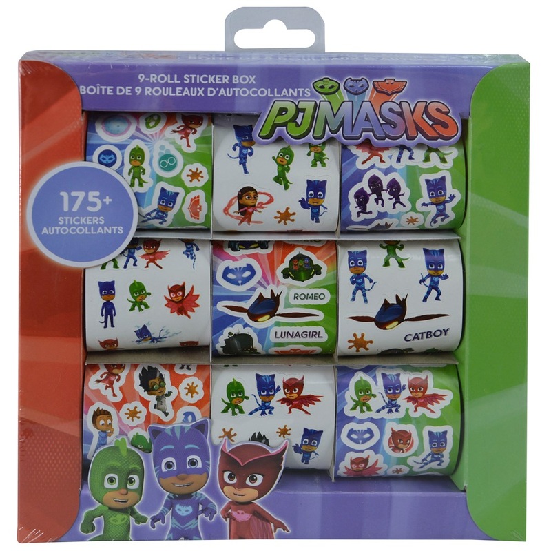 PJ Masks Sticker 9 Rolls 8.25x1.5x8.2