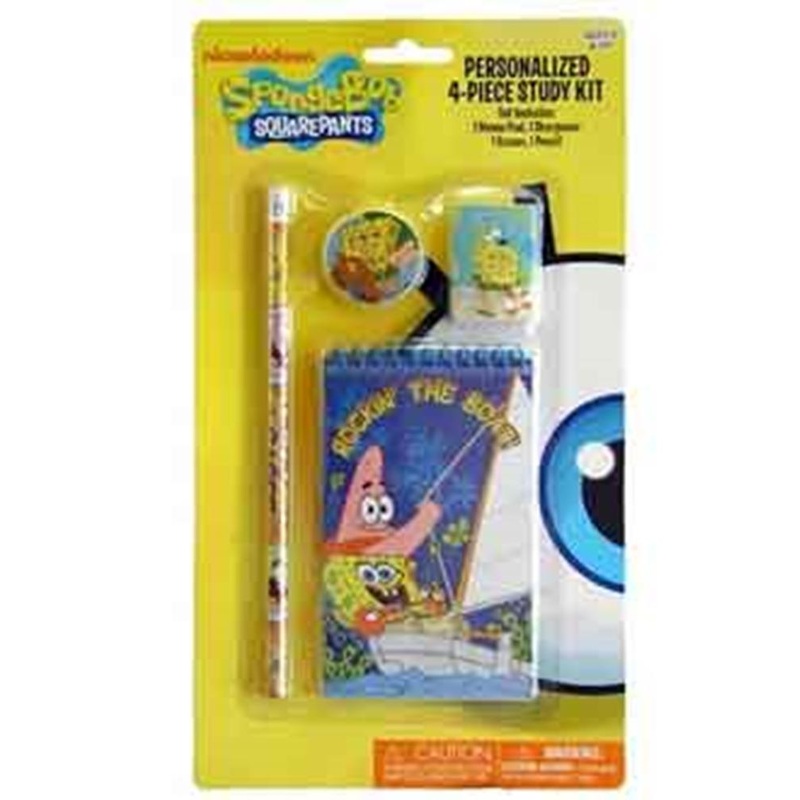 Sponge Bob 4Pk Study Kit