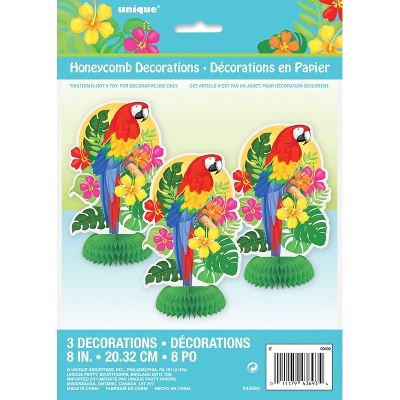 Tropical Island Luau Mini Honeycomb 8in