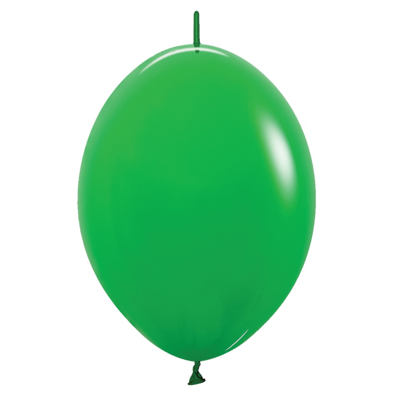 12 inch Sempertex Deluxe Shamrock Green Link-O-Loon Latex Balloons 50ct
