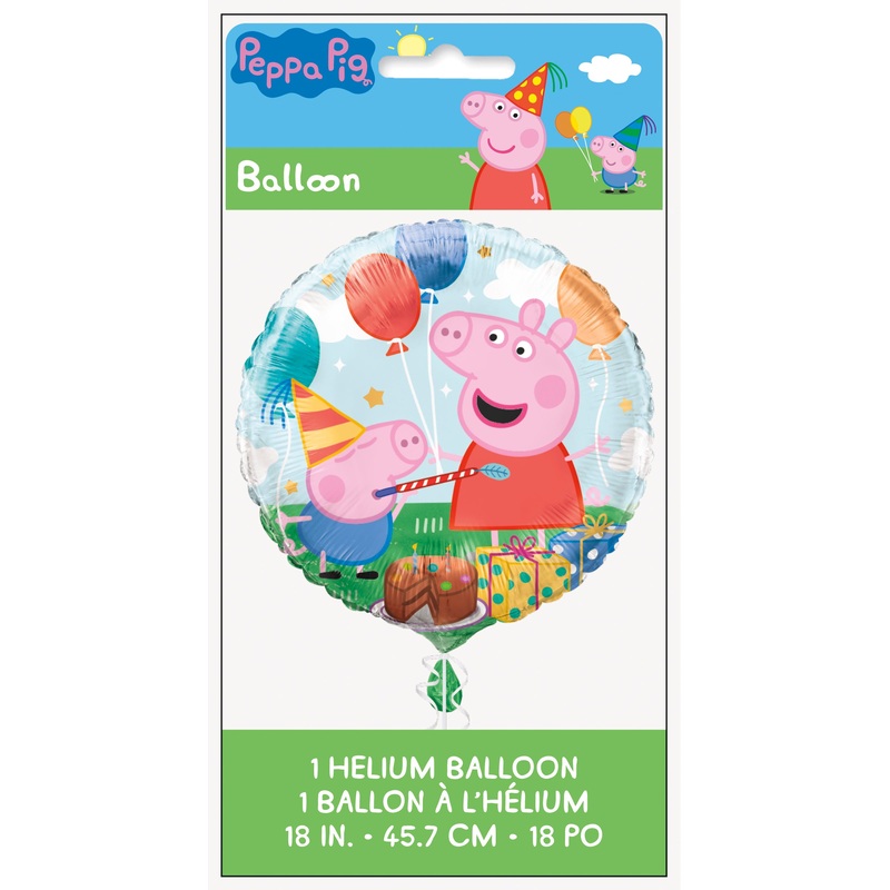 18 Pkg Peppa Pig Fl Balloon