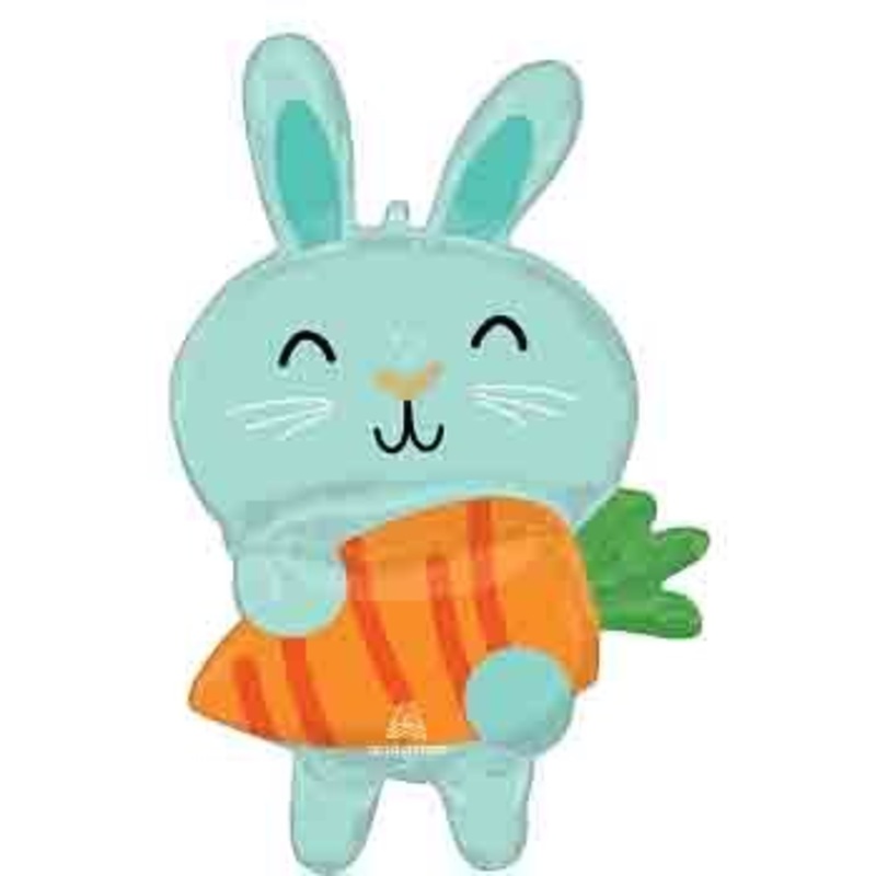 Anagram Minty Bunny 34 inch Foil Balloon 1ct