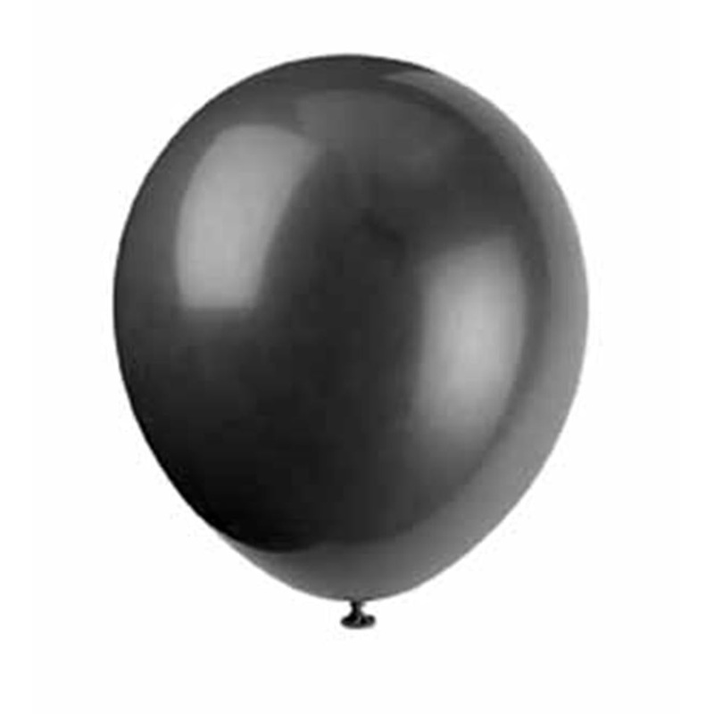 Balloon 5in - Black Jet 72ct