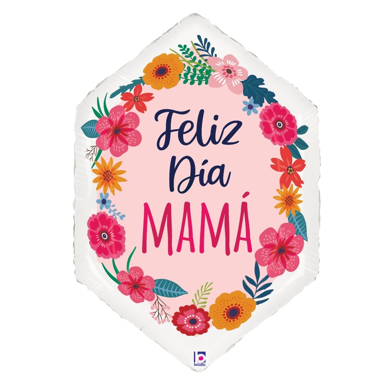 Betallic Flores de Satn Para el Da de la Madre 25 inchFoil Shape 1ct