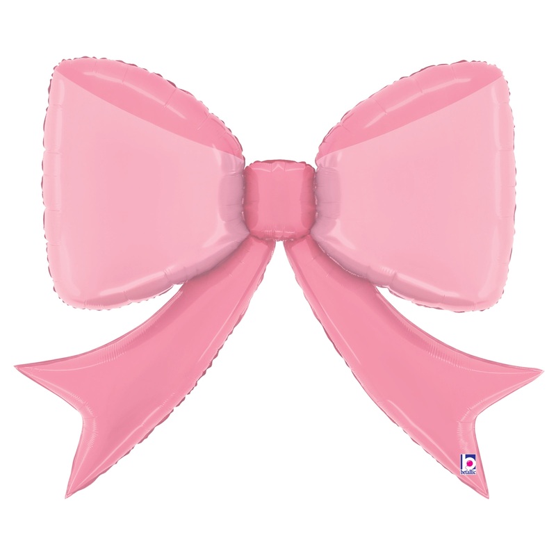Betallic Pretty Pink Bow 41 inch Foil Shape 1ct