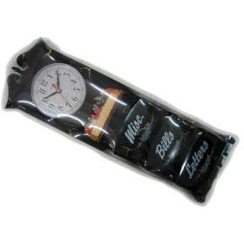 Letter Rack Clock(Wh) Supper Bk