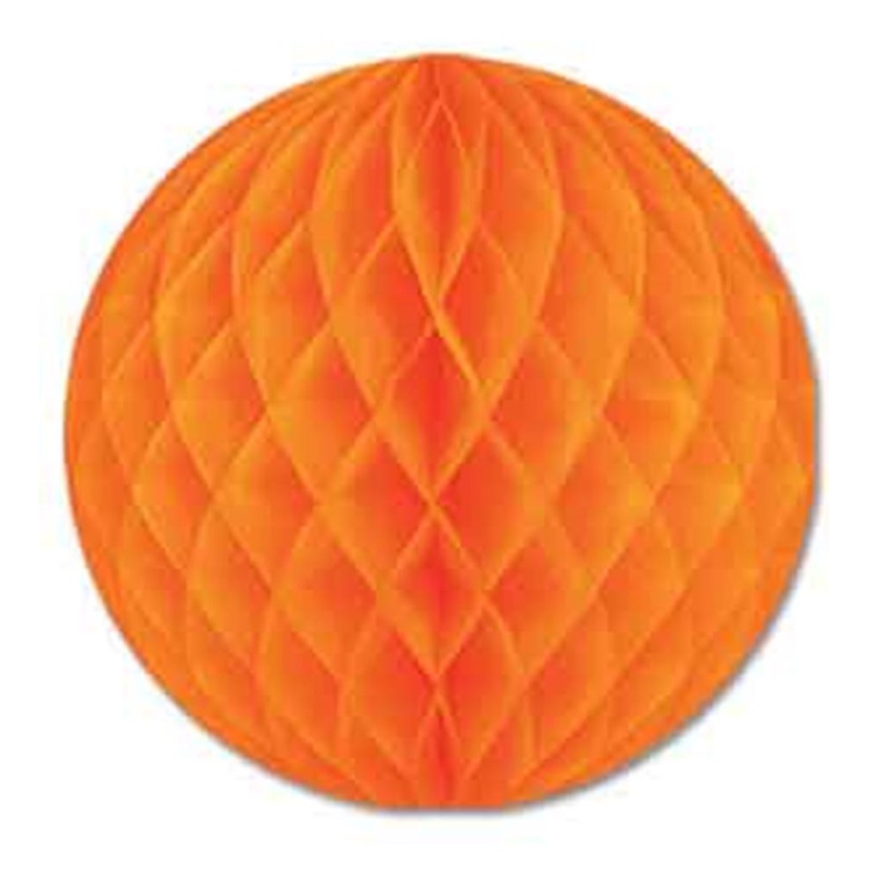 Tissue Ball 12in Orange