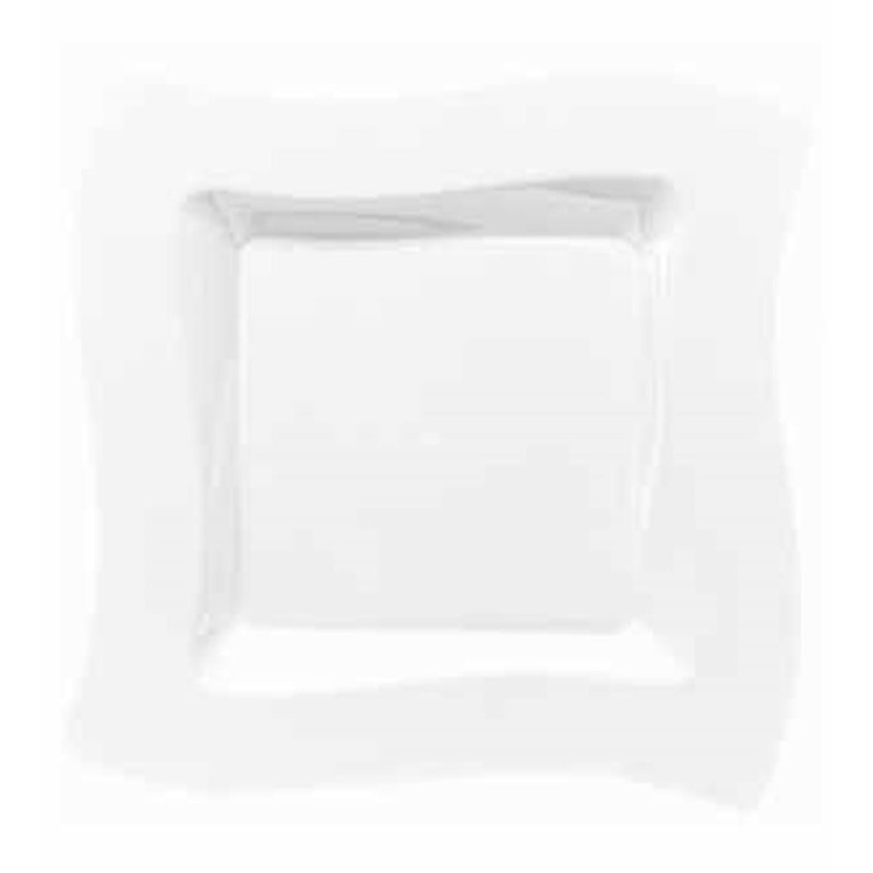 White Wavy Plate 6.5in 18ct