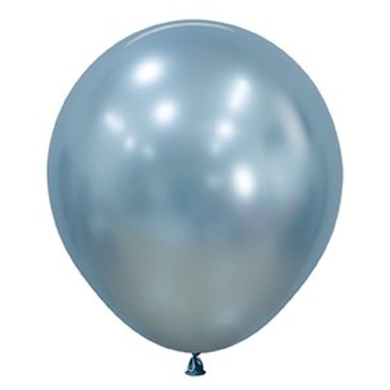 18 inch Sempertex Silk Arctic Blue Latex Balloons 25ct