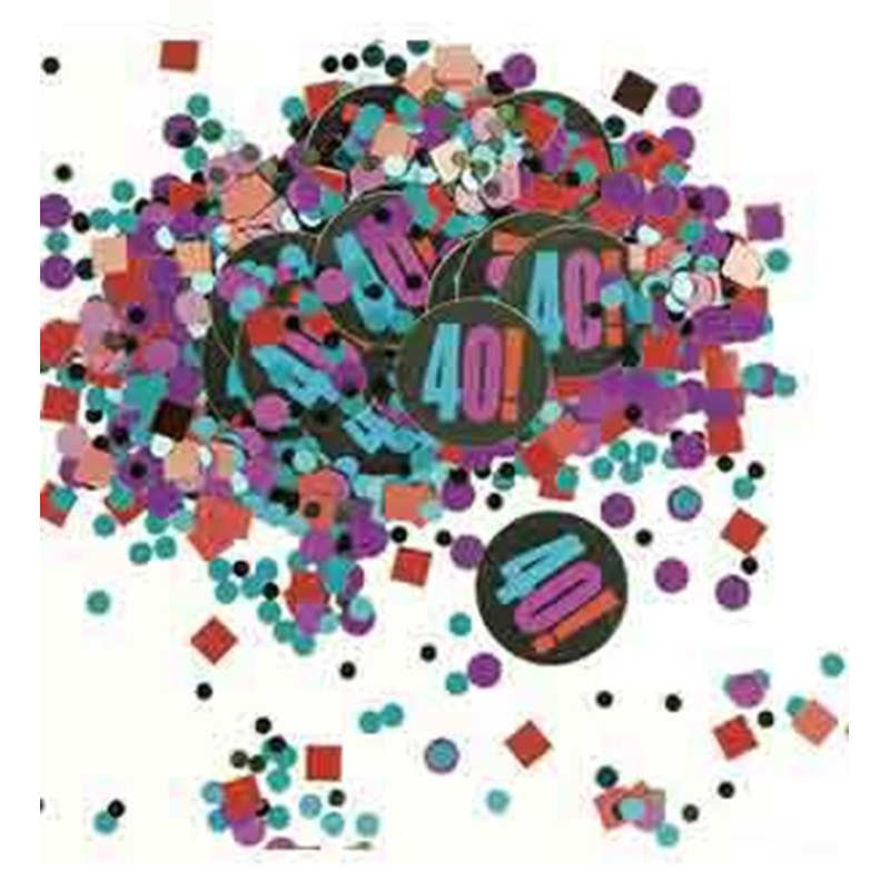 40th Birthday Cheer Confetti 0.5oz