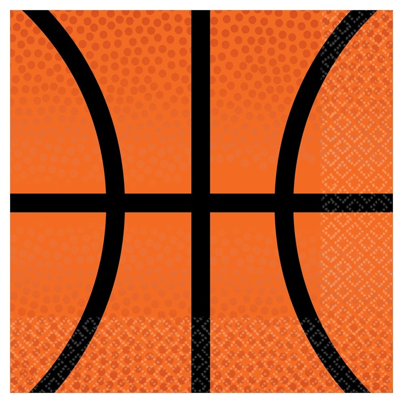 Basketball Nothin But Net Beverage Napkin 36ct