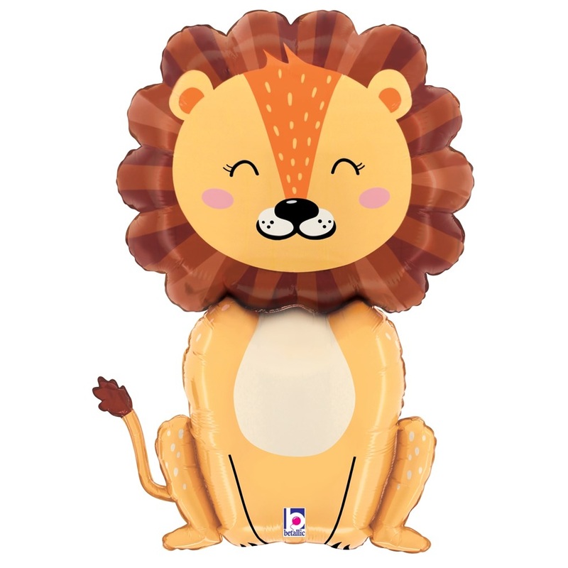Betallic Jungle Lion 32 inch Shaped Foil Balloon 1ct