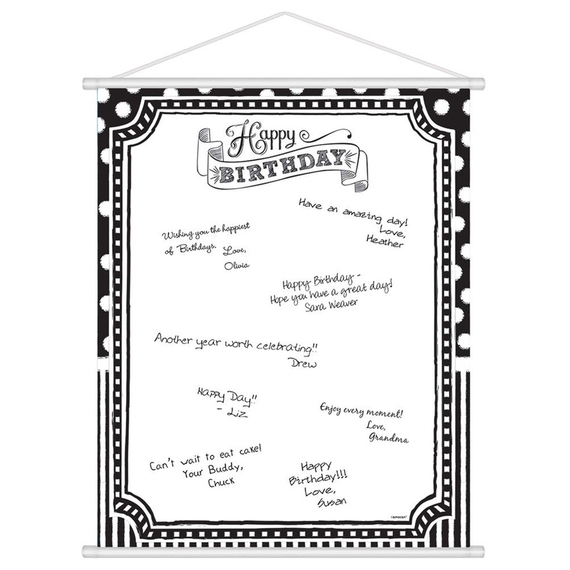 Black and White Scroll Sign in Sheet