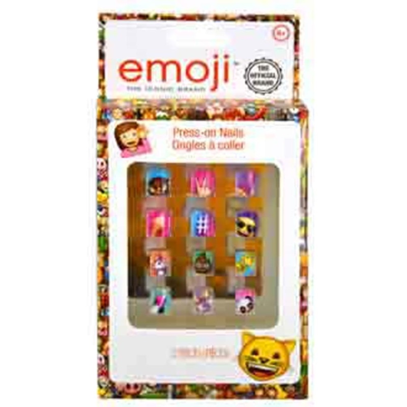 Emoji Nails 12pc 5.5x3x.75