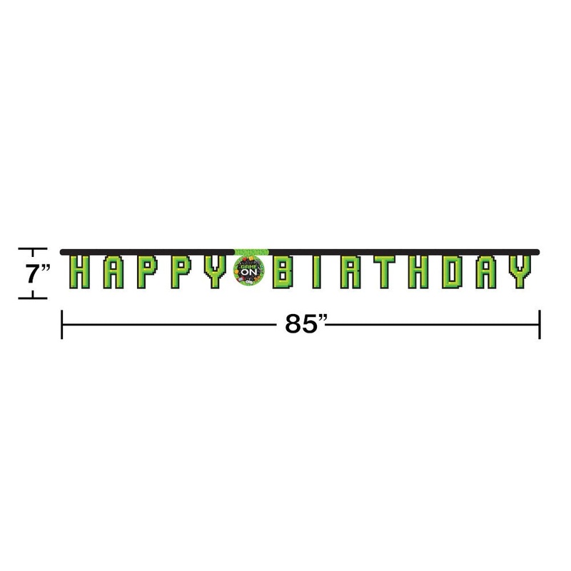 Gaming Party Jointed Banner 1ct