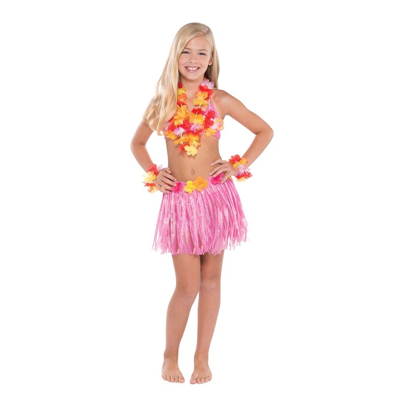Hula Skirt Kit Warm Child 5ct