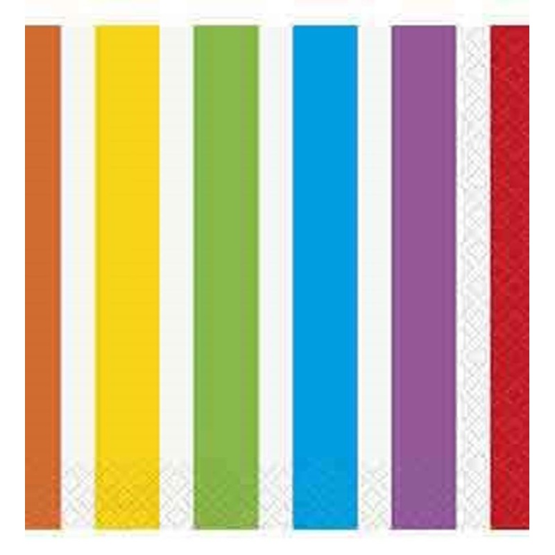 Rainbow Birthday Beverage Napkins, 16ct