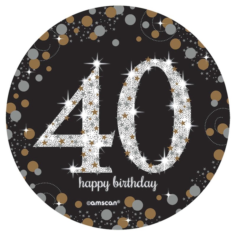Sparkling Celebration Happy Birthday 40 Spray Centerpiece 1ct
