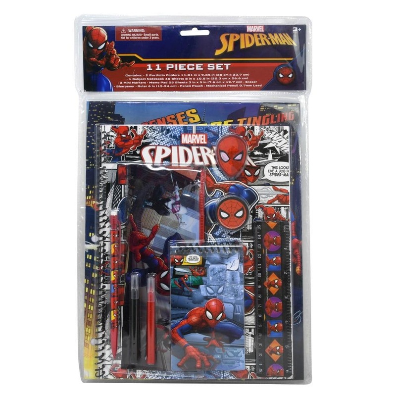Spiderman 11pc Value Set in Bag with Header