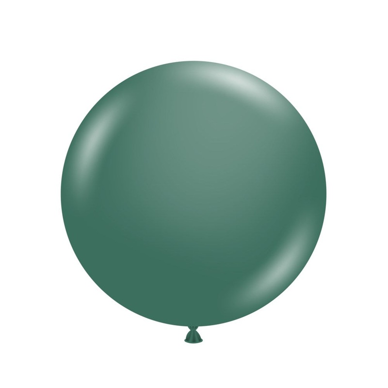 Tuftex Evergreen 17 inch Latex Balloons 25ct