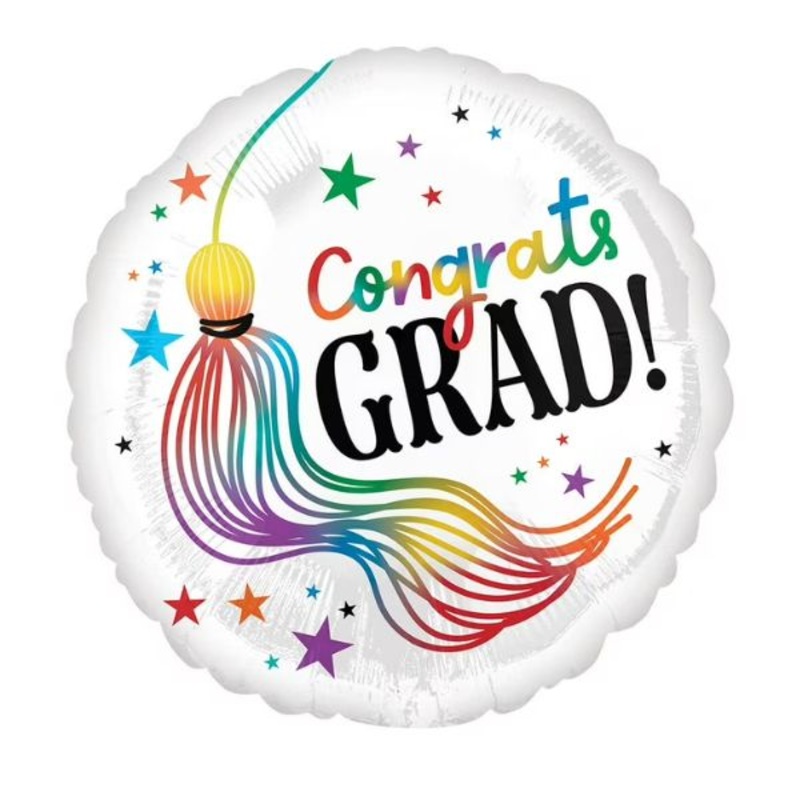 18" Congrats Grad Rainbow Circle