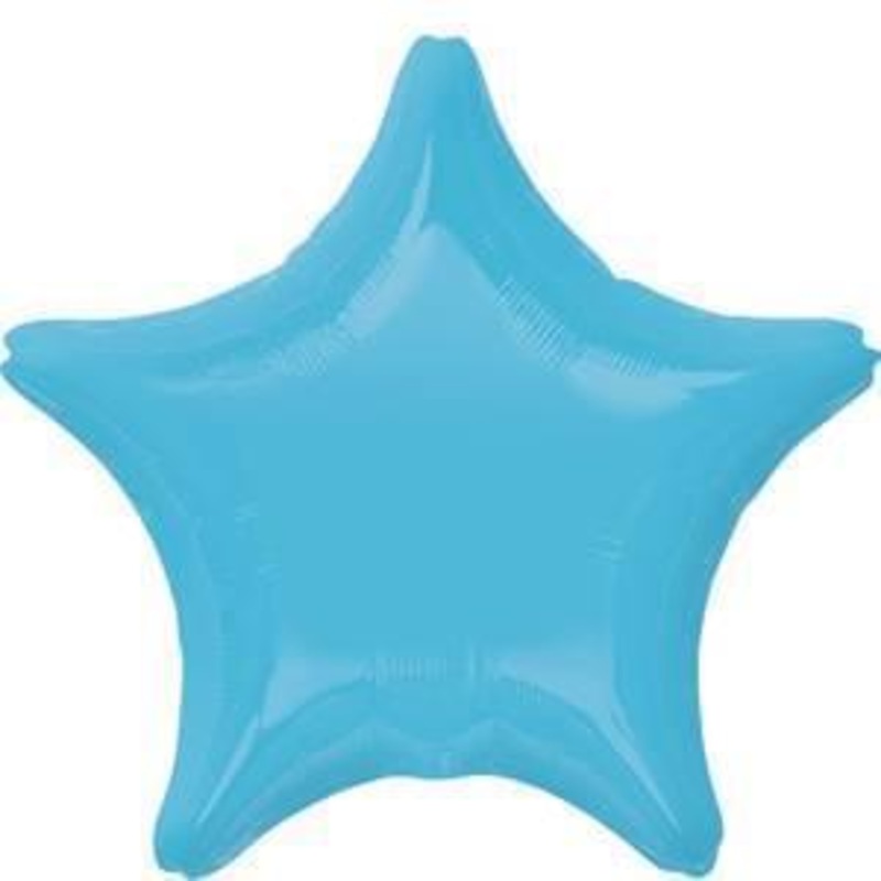 19" Caribbean Blue Star Shape