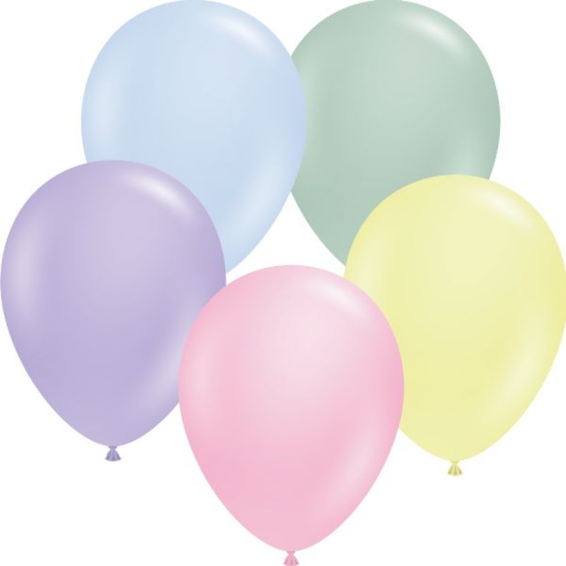 Pastel Assorted - 11 inch Tuftex 50ct unpackaged