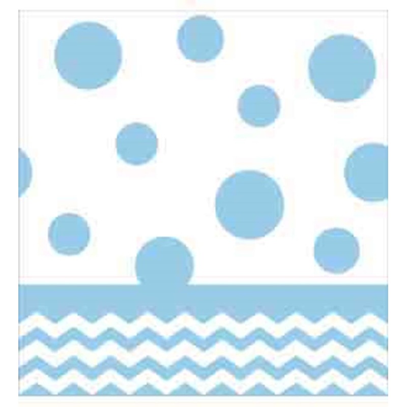 Pastel Blue Tablecover Plastic 54x108