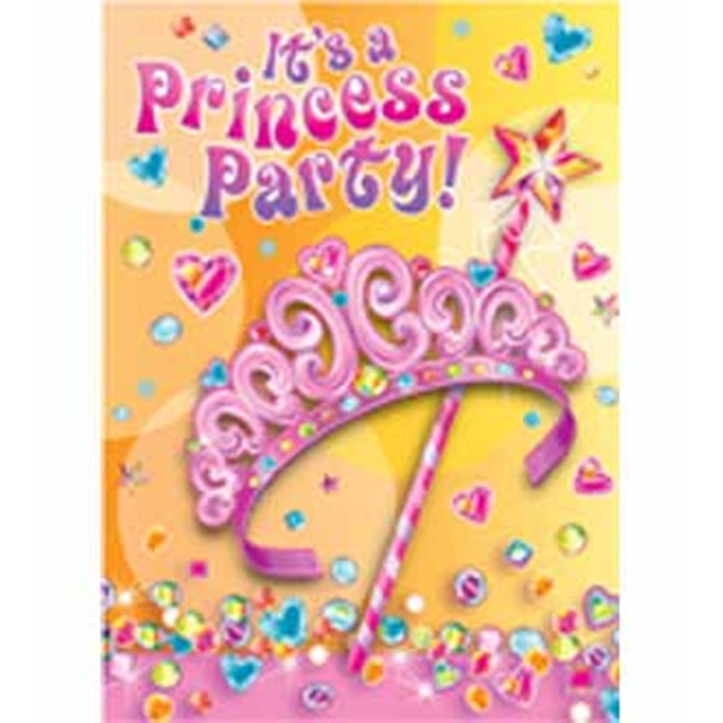 Pretty Princess Invite 8ct