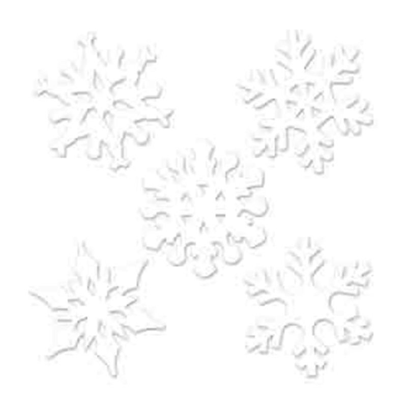 Winter-Christmas Mini Snowflake Cutouts
