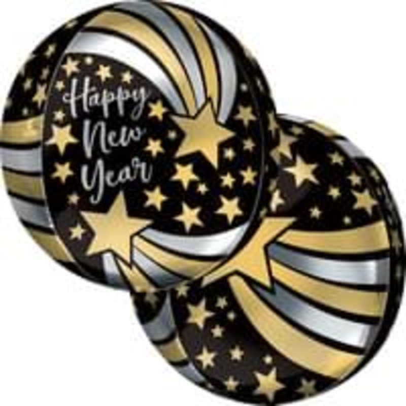 15" Happy New Year Orbz